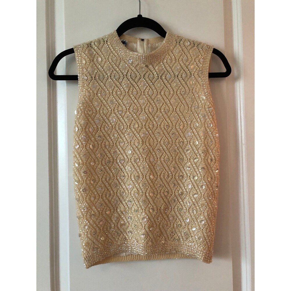 Vintage beaded 1950’s tank top